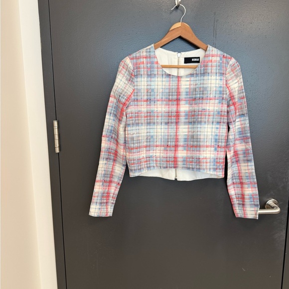 NICHOLAS (Revolve) Sz 4 mint condition silk size 4 Pink and Blue Cropped - Picture 2 of 15